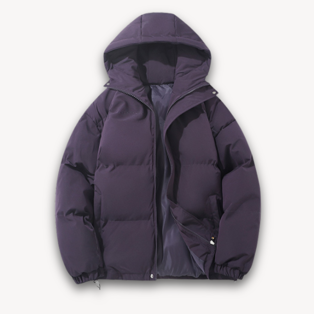 Drune | Pufferjacke mit Kapuze für Herren - Warme Winteroberbekleidung für Erwachsene - Leichtes Polyester