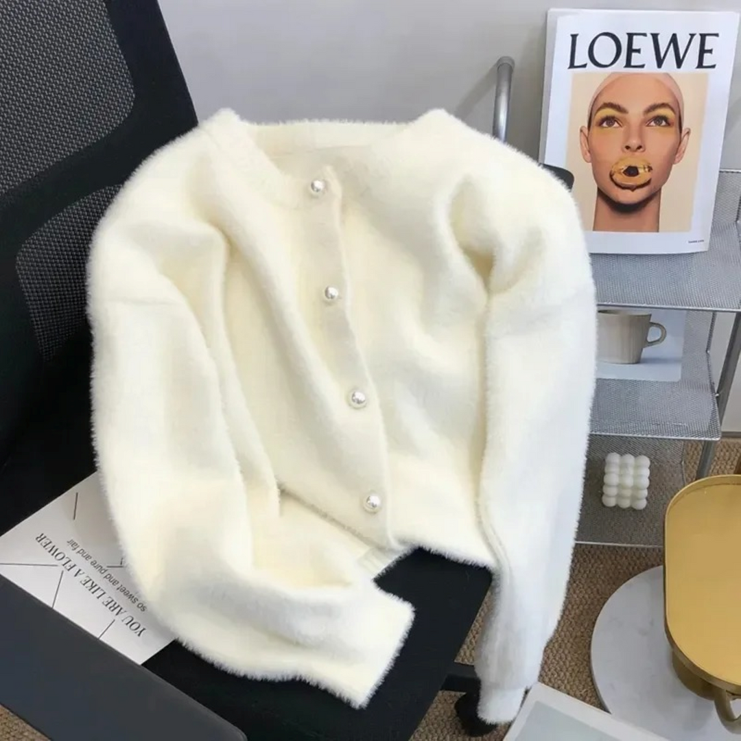 Drune | Gestrickte Jacke Mit Rundhalsausschnitt