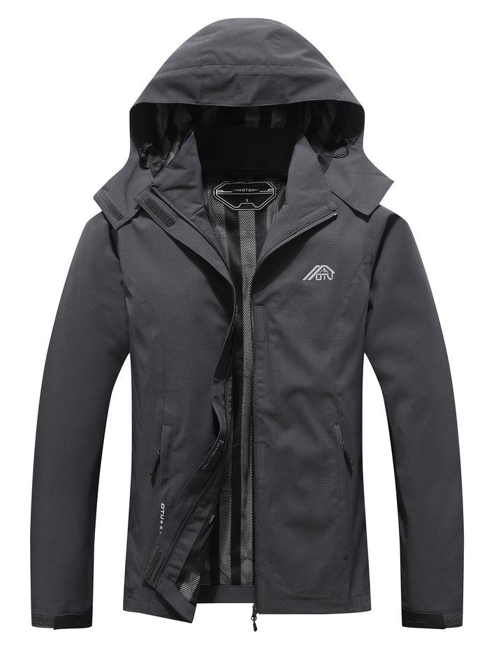 Drune | Wasserfester Windbreaker mit Kapuze - Für Frühling, Herbst & Freizeit