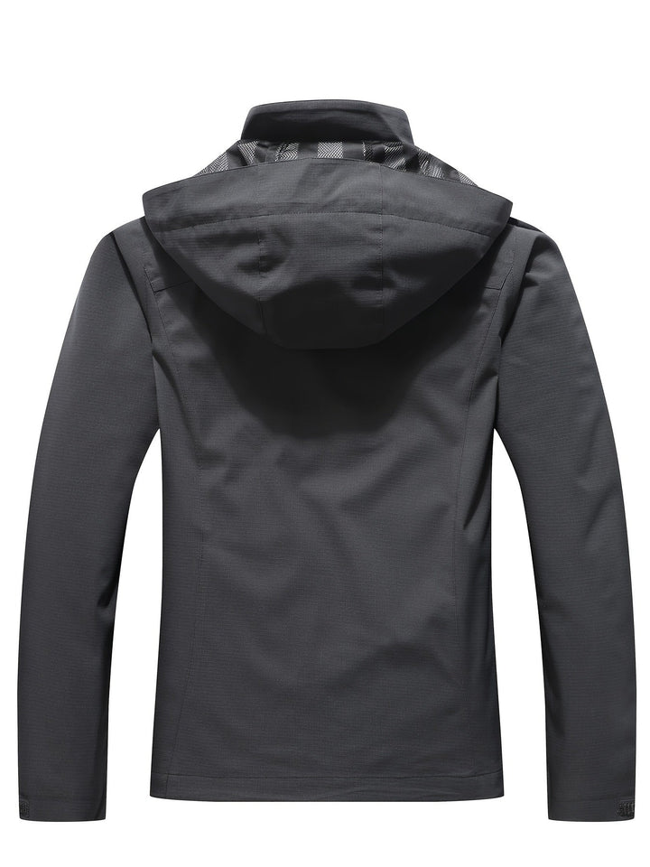 Drune | Wasserfester Windbreaker mit Kapuze - Für Frühling, Herbst & Freizeit