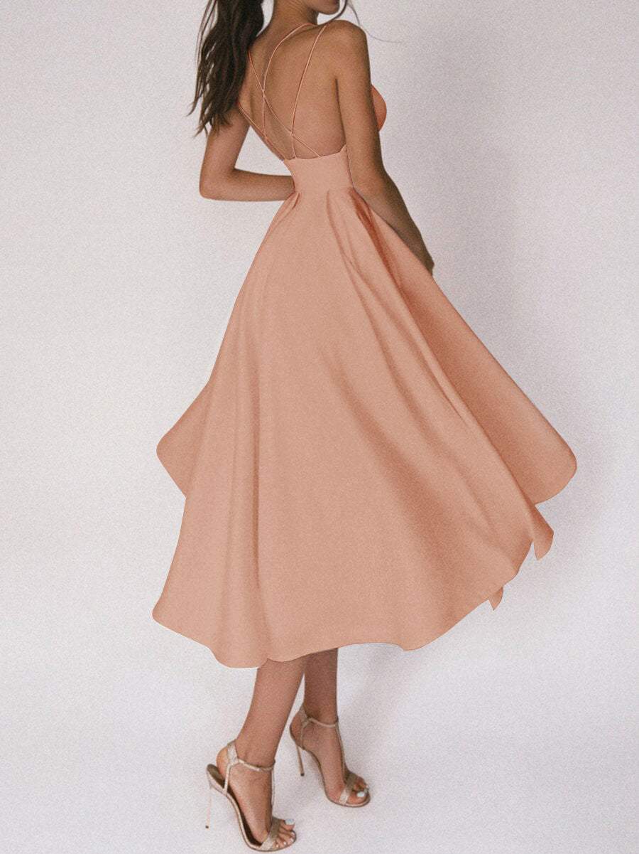 Drune | Dress - Stylish dress with V-neck for a Bohemian look