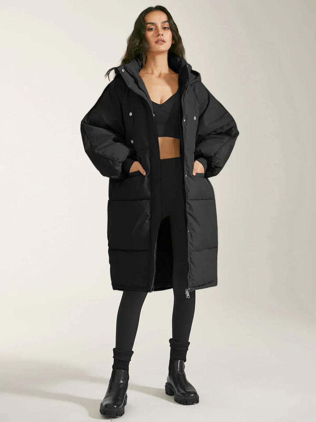 Drune | pufferjacke - modische damen winterjacke mit kapuze