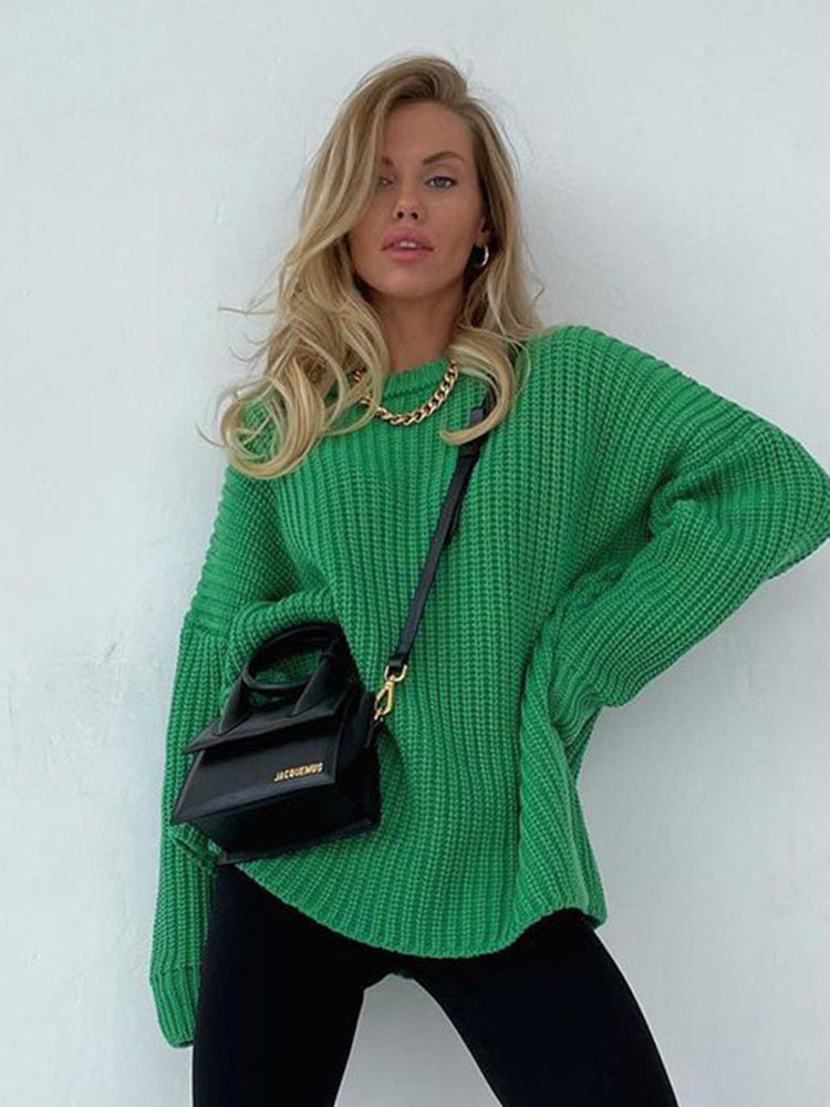 Drune | Oversize Grobgestrickter Pullover für Damen
