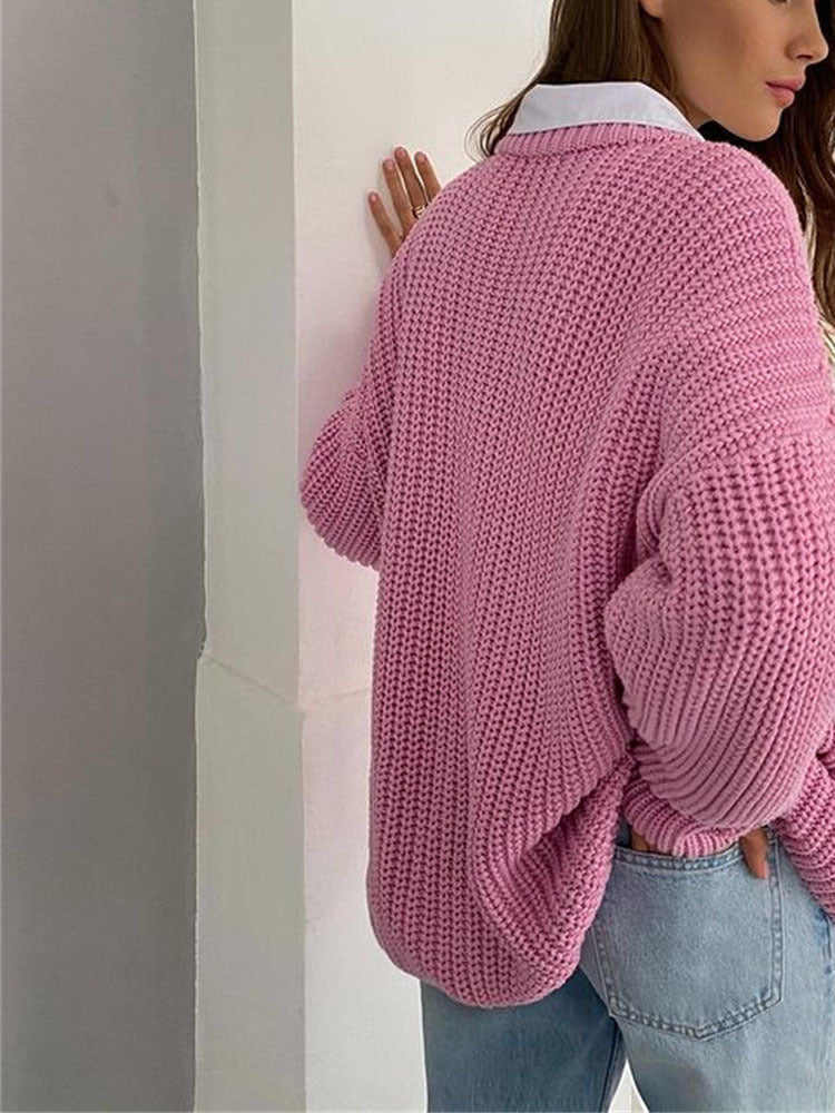 Drune | Oversize Grobgestrickter Pullover für Damen