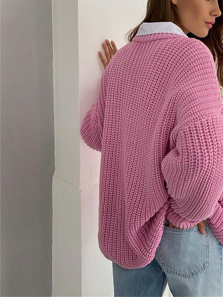 Drune | Oversize Grobgestrickter Pullover für Damen