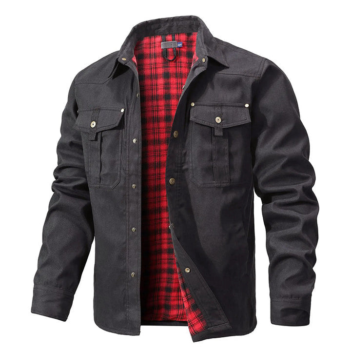 Drune | Flanell Gefütterte Hemdjacke für Herren