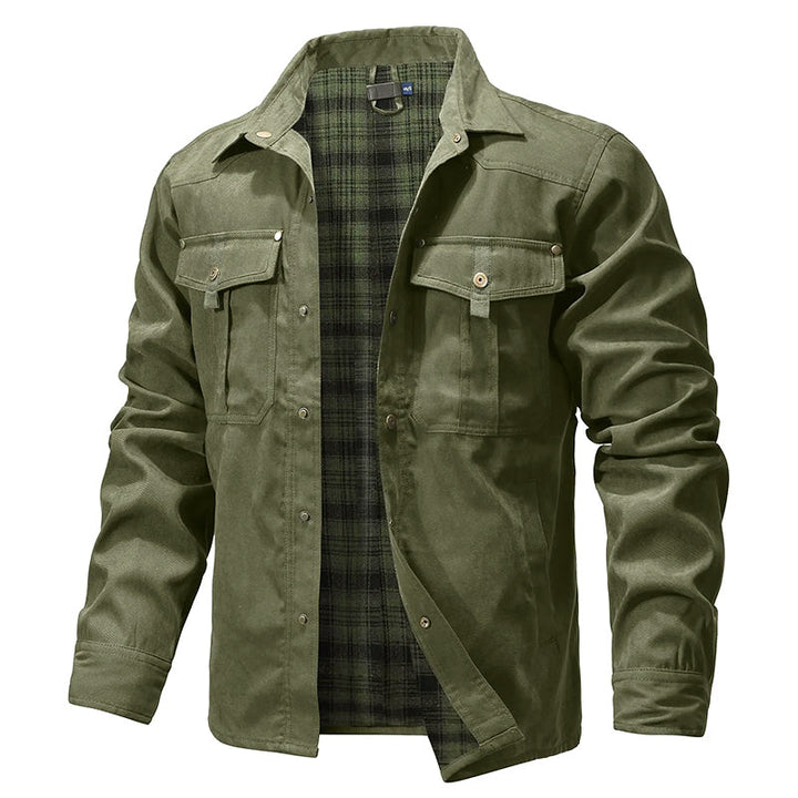 Drune | Flanell Gefütterte Hemdjacke für Herren