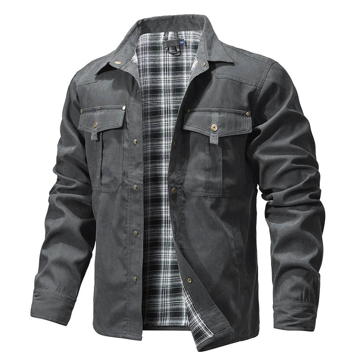 Drune | Flanell Gefütterte Hemdjacke für Herren