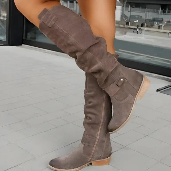 Drune | Wildleder Kniehohe Stiefel Elegant