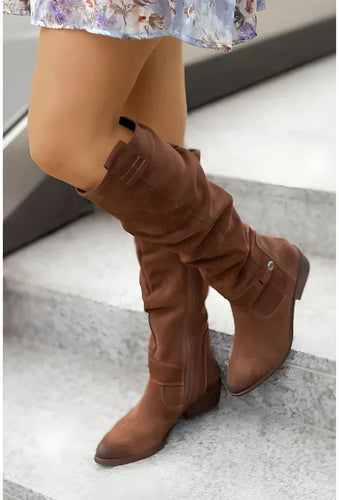 Drune | Wildleder Kniehohe Stiefel Elegant