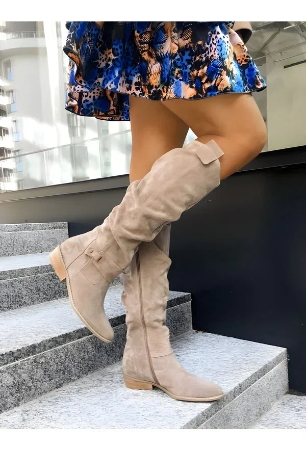 Drune | Wildleder Kniehohe Stiefel Elegant