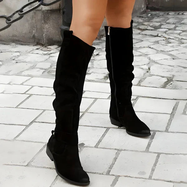 Drune | Wildleder Kniehohe Stiefel Elegant