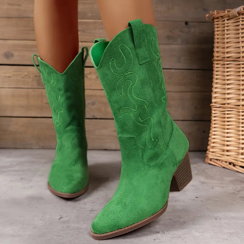 Drune | Elegante Cowboy Damen Knöchelstiefel