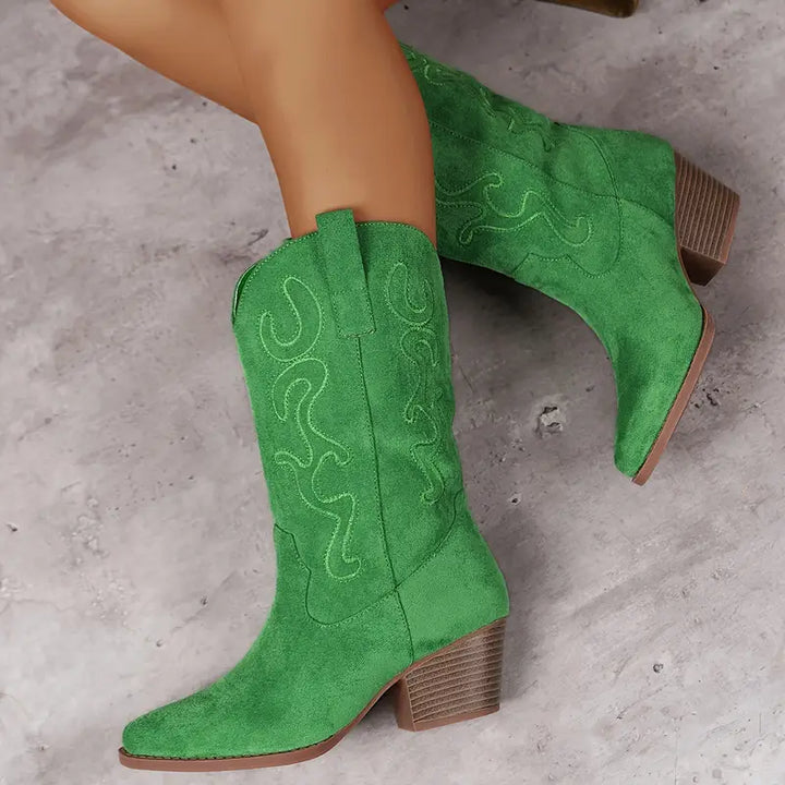 Drune | Elegante Cowboy Damen Knöchelstiefel