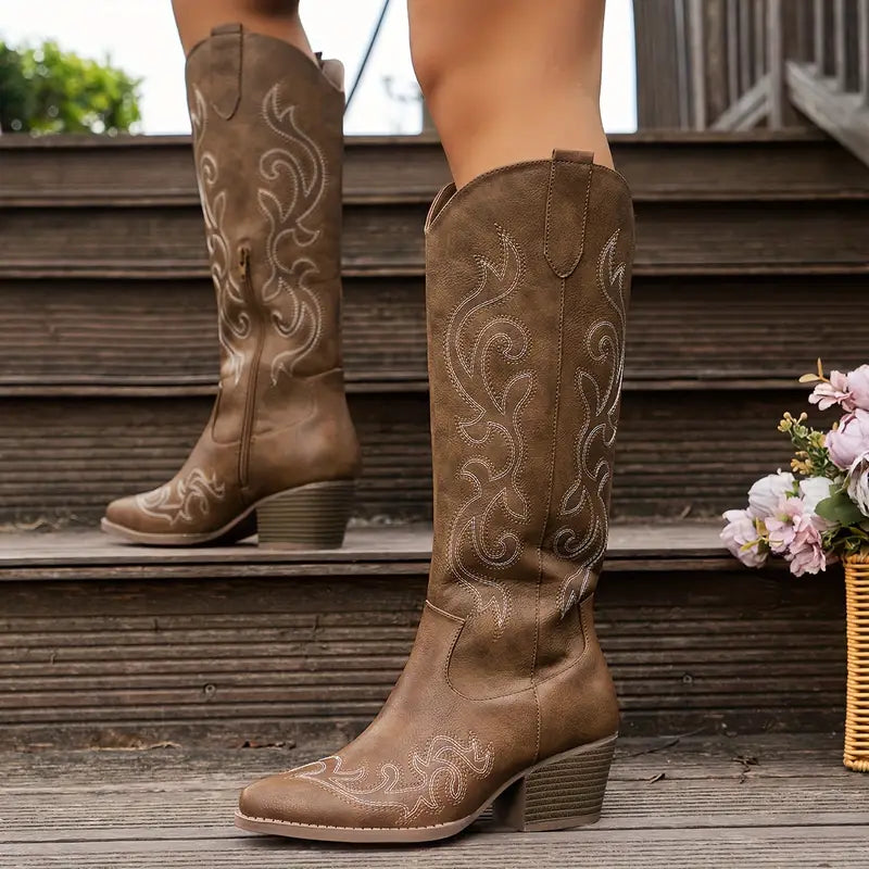 Drune | Bequeme Cowboy Damen Stiefel