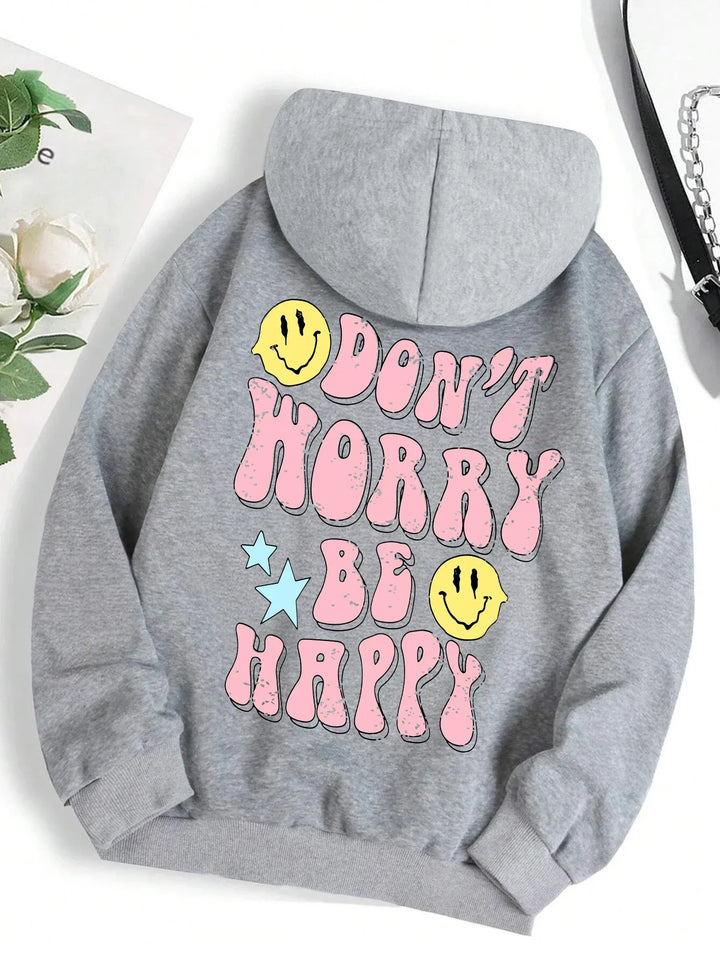 Drune | Worry Be Happy Hoodie für Damen