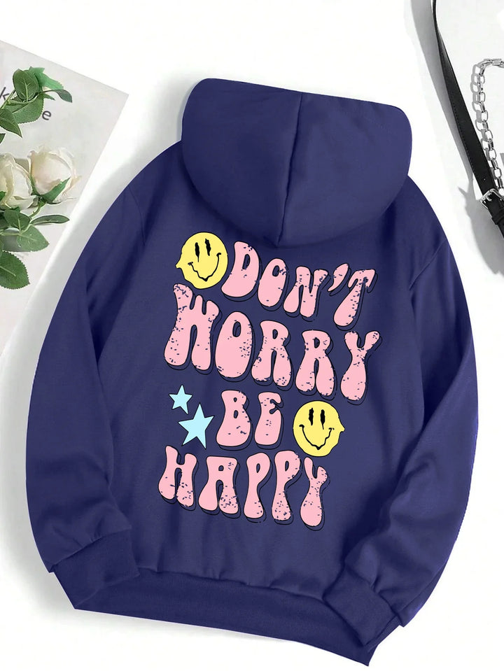 Drune | Worry Be Happy Hoodie für Damen