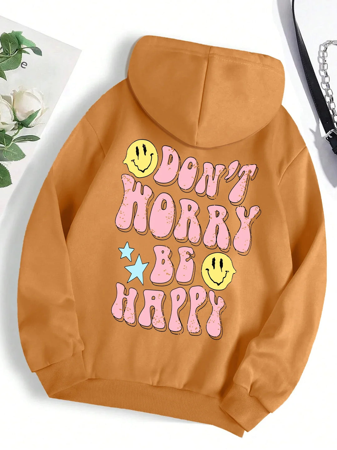 Drune | Worry Be Happy Hoodie für Damen