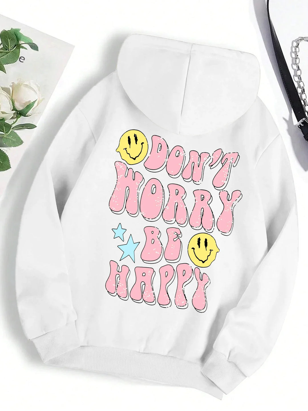 Drune | Worry Be Happy Hoodie für Damen