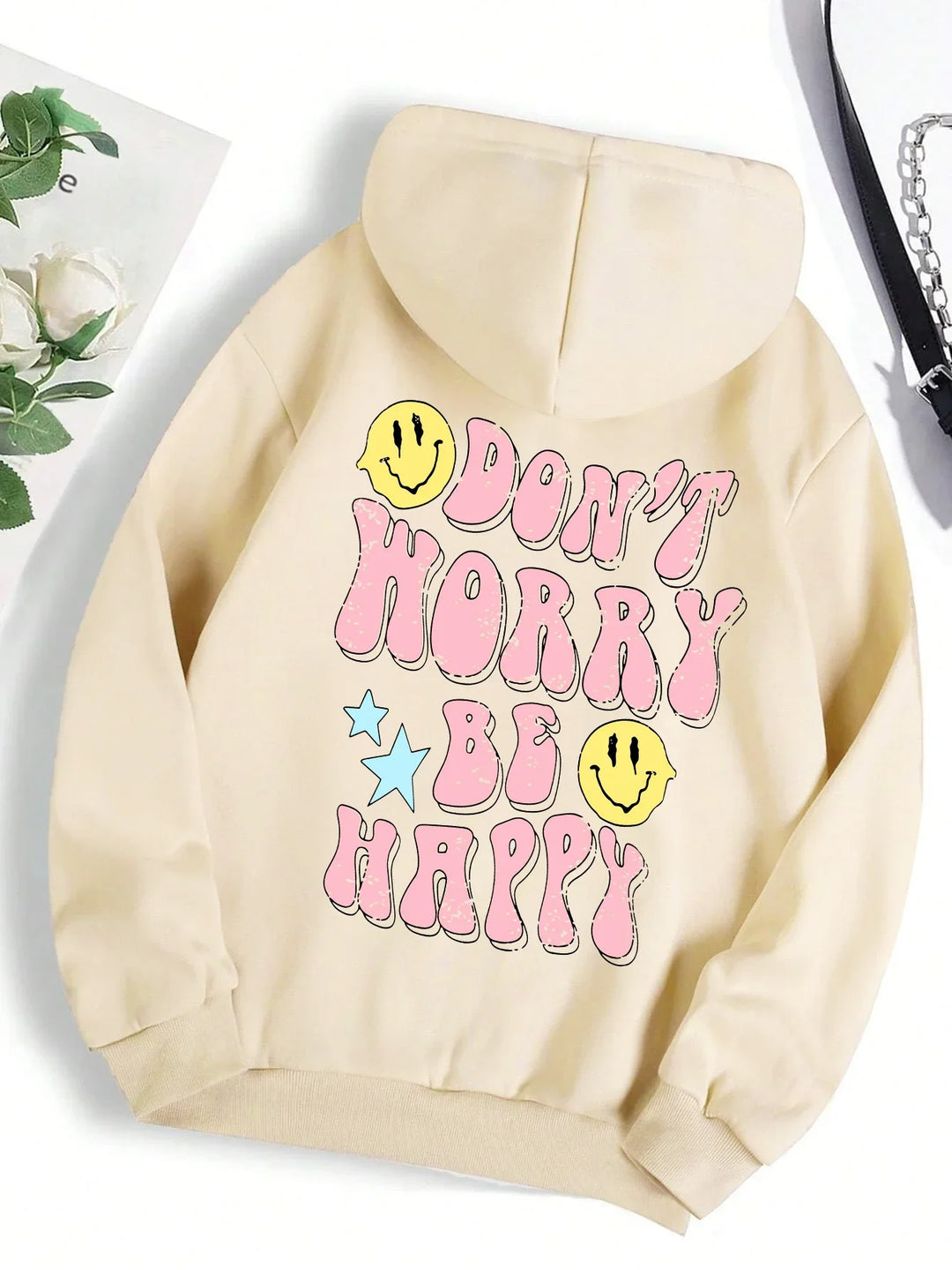 Drune | Worry Be Happy Hoodie für Damen