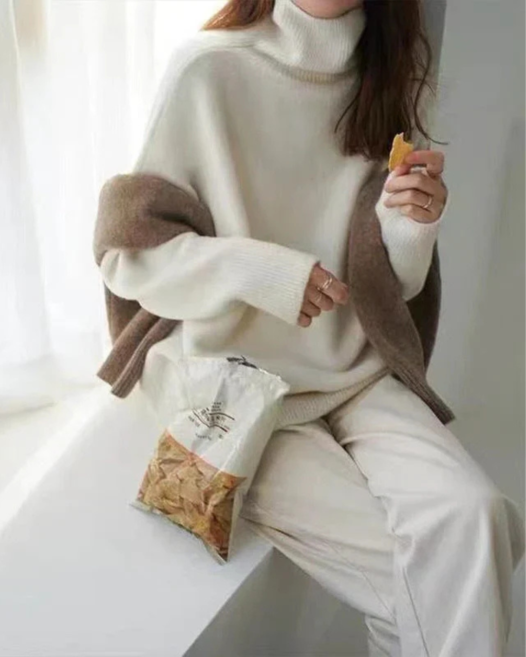 Drune | Luxuriöser Kaschmir Rollkragenpullover für Damen