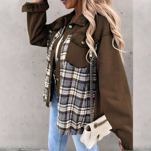 Bernadette™ - Karierte Jacke für Damen [Letzter Tag Rabtt]