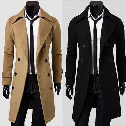Drune | Trenchcoat Winddichte Jacke mit doppelter Knopfreihe