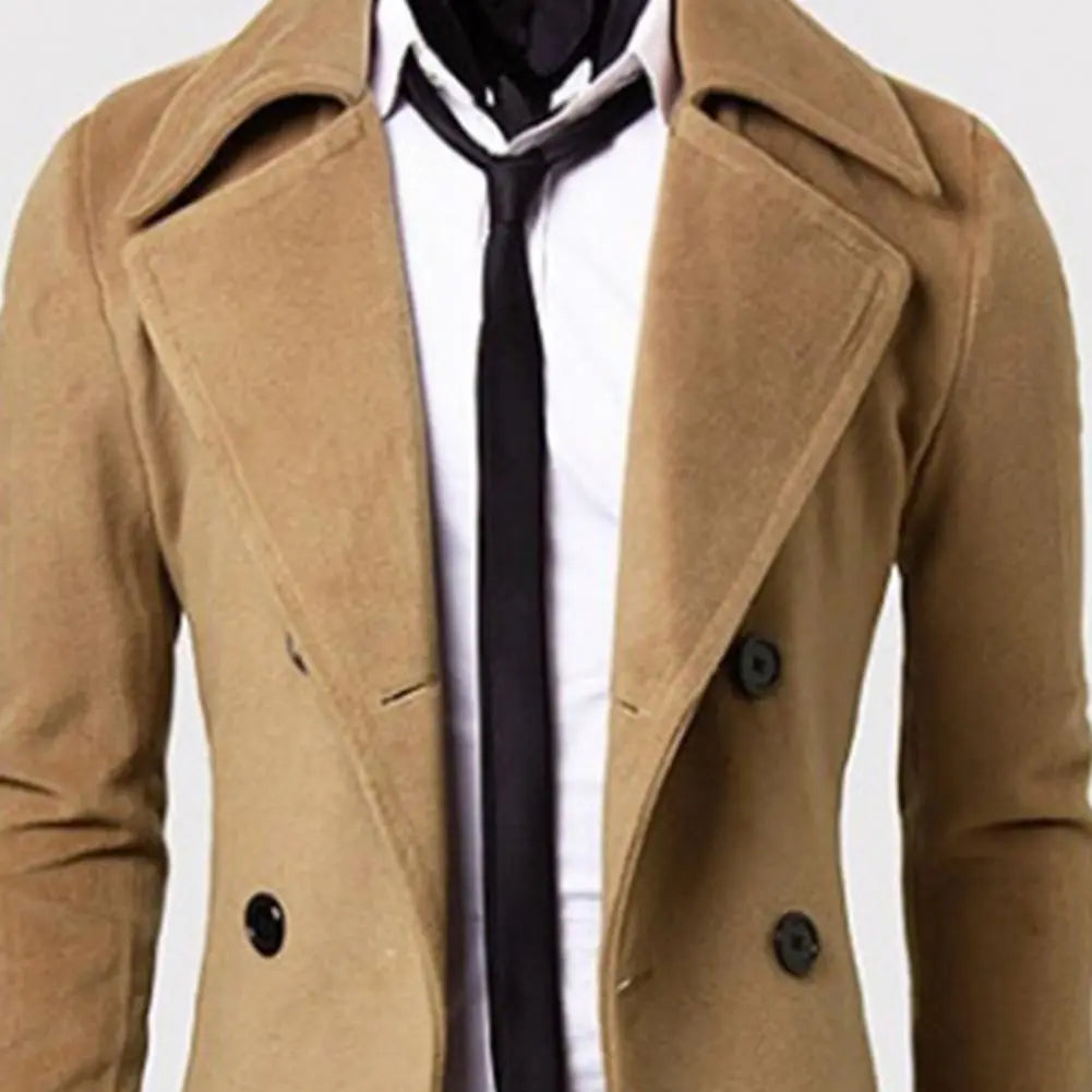 Drune | Trenchcoat Winddichte Jacke mit doppelter Knopfreihe