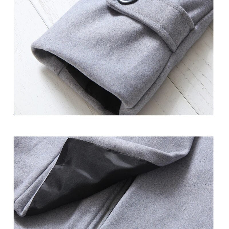 Drune | Trenchcoat Winddichte Jacke mit doppelter Knopfreihe