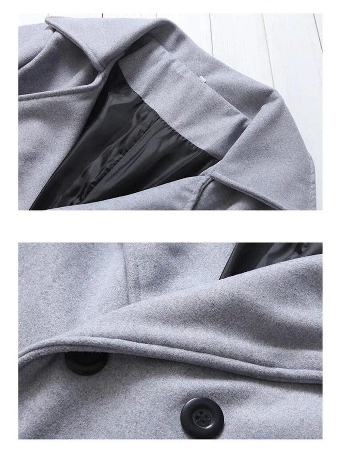 Drune | Trenchcoat Winddichte Jacke mit doppelter Knopfreihe