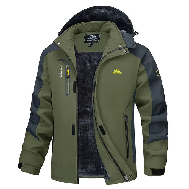 Drune | warme und dicke Winterjacke mit Fell für Männer - Perfekt für Outdoor-Aktivitäten