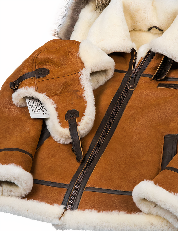 Drune | Leder Winterjacke