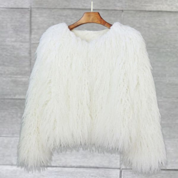 Drune | Eleganter Fux-Ledermantel für Damen