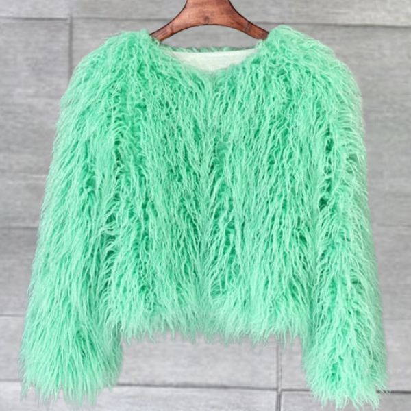 Drune | Eleganter Fux-Ledermantel für Damen