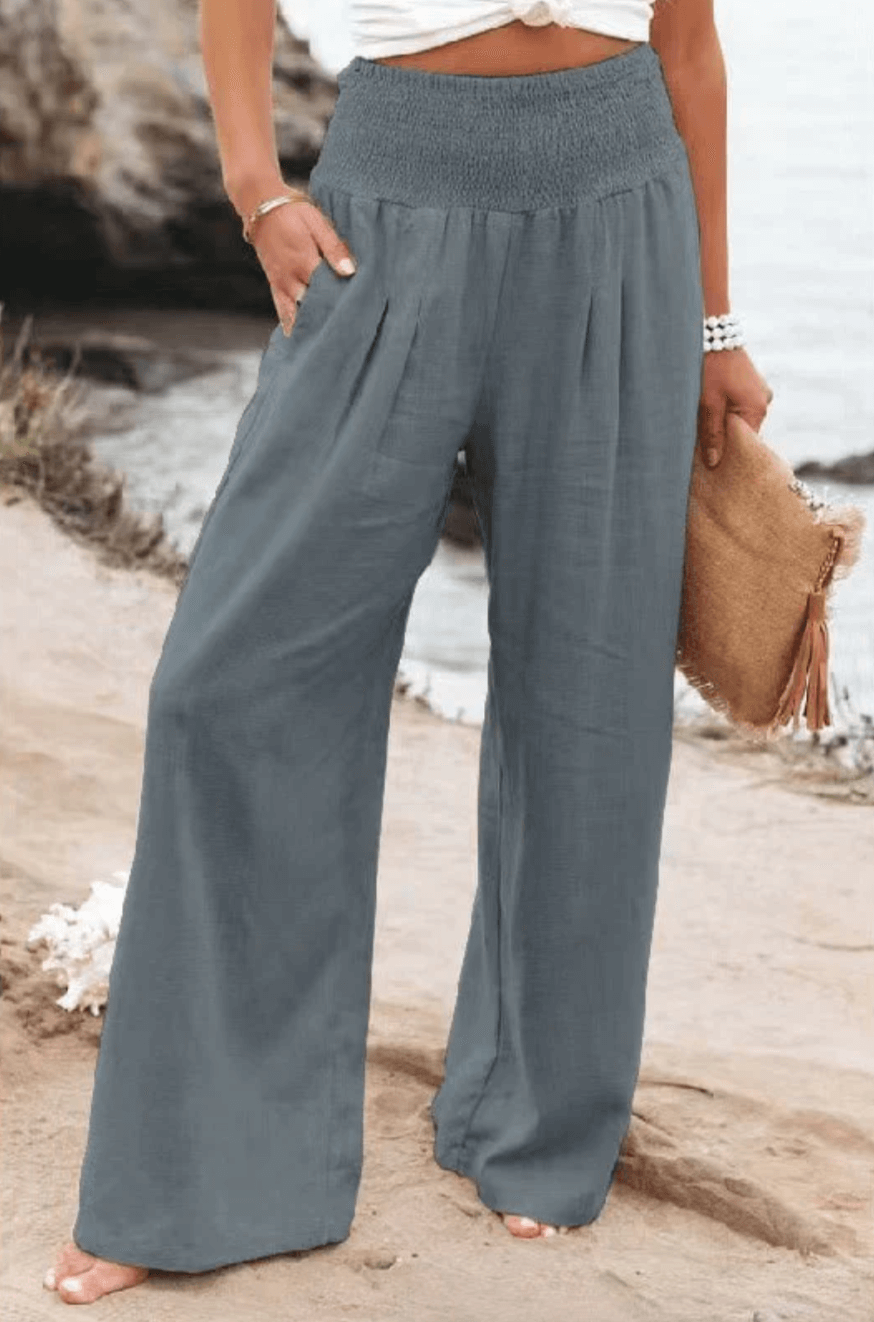 Drune | Elegante Dehnbare Palazzo-Hose für Damen
