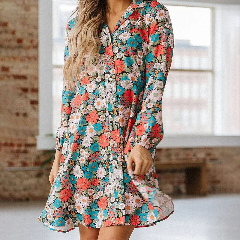 Drune | Blusenkleid Mit Blumenmuster