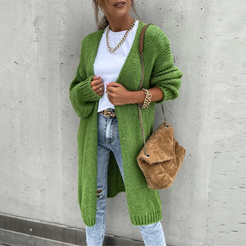 Drune | Lange Luftige Strickjacke für Damen | Lässig und Komfortabel