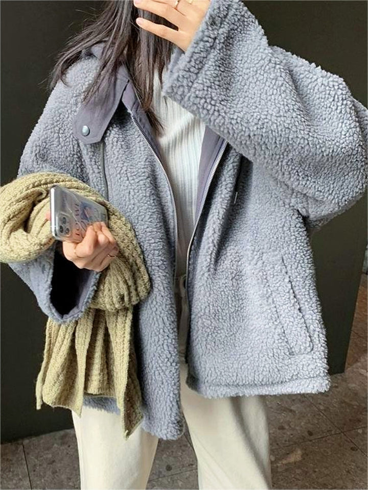 Drune | Einfarbige Wendbare Jacke Mit Kapuze Und Reißverschluss