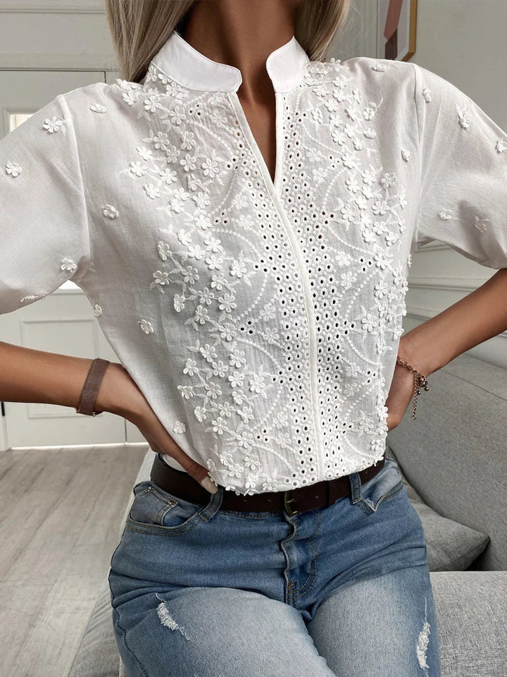 Drune | Elegantes Top Mit V-Ausschnitt