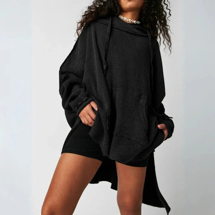 Drune | Übergroßer Waffelstrick-Hoodie