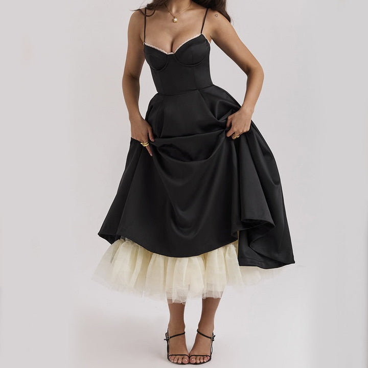 Drune | Elegante Partykleid Ohne Ärmel für Damen