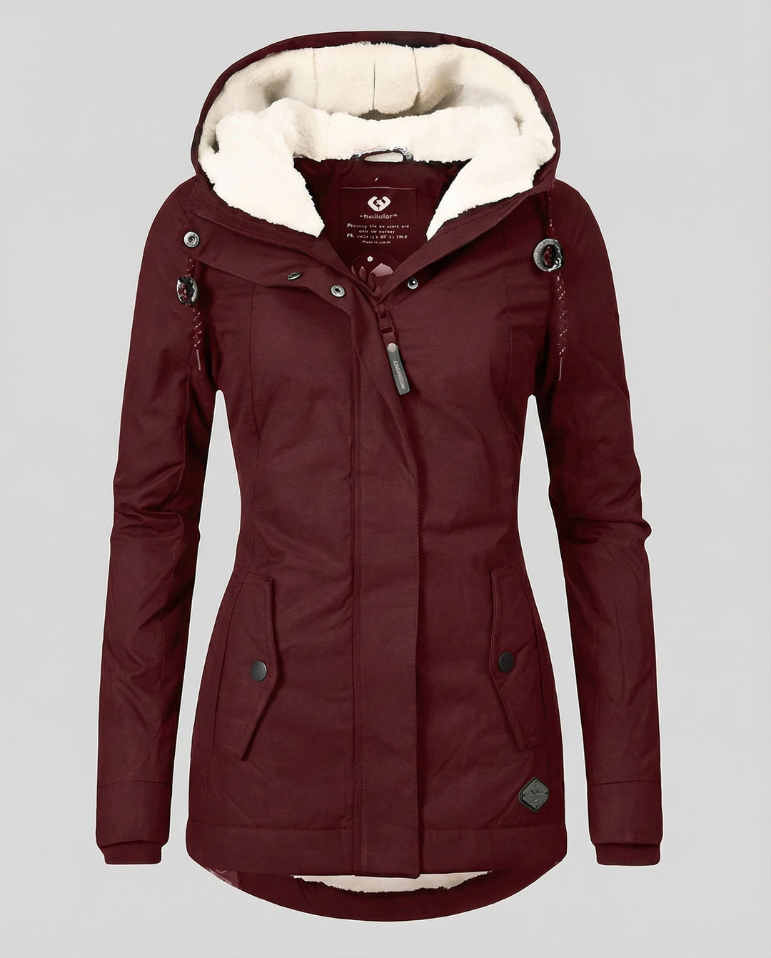 Warme Winterjacke mit Kapuze für Damen | Drune