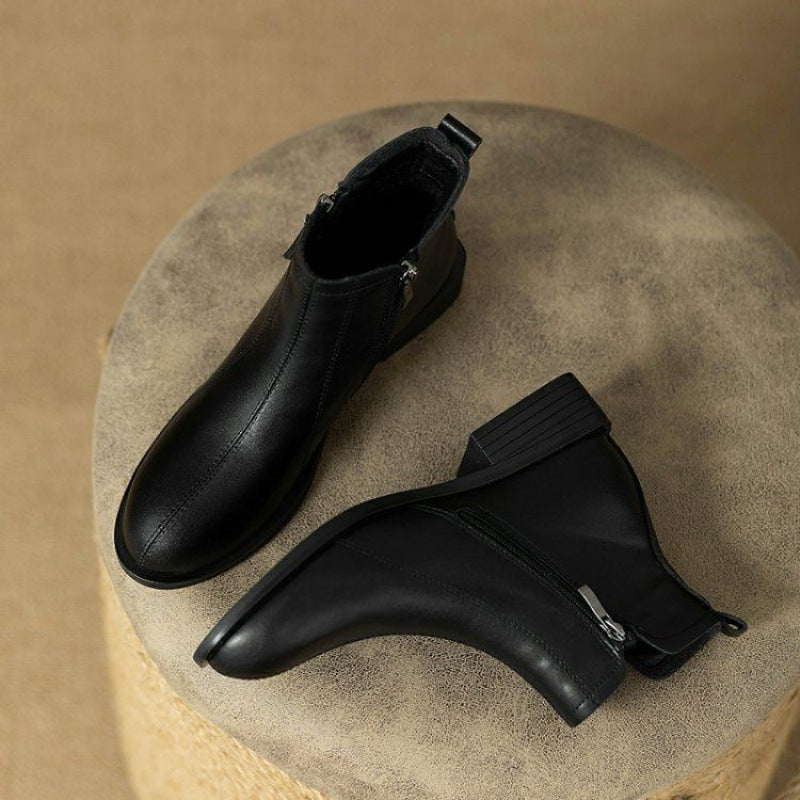 Drune | Stylische Knöchelstiefel mit Reißverschluss und modernen Details
