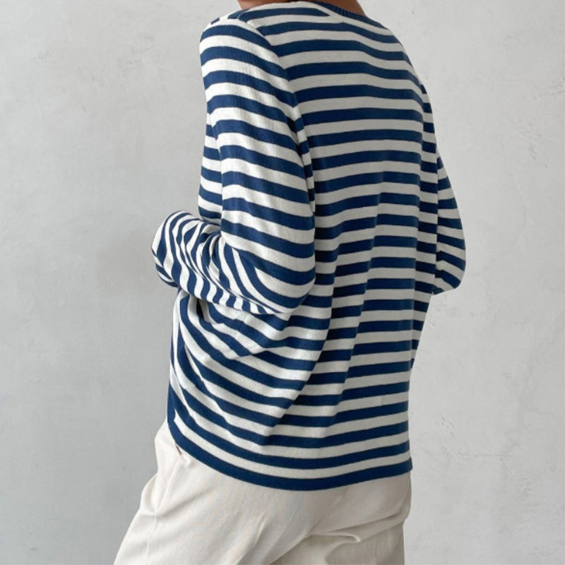 Drune | Elegantes Gestreiftes T-Shirt