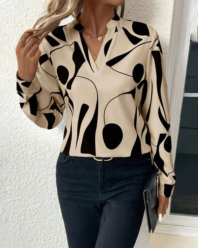 Drune | bedruckte elegante Bluse für Frauen