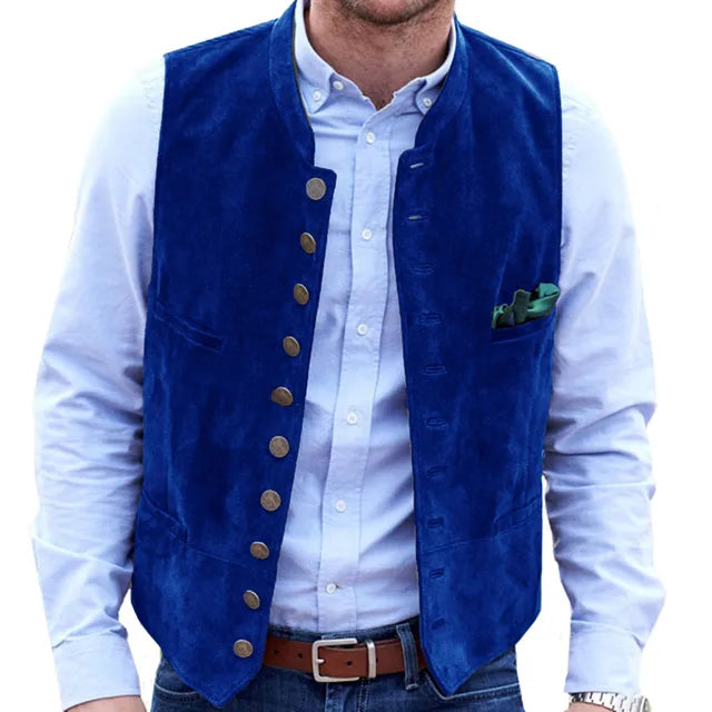 Drune Frostiger Samt Steampunk-Weste
