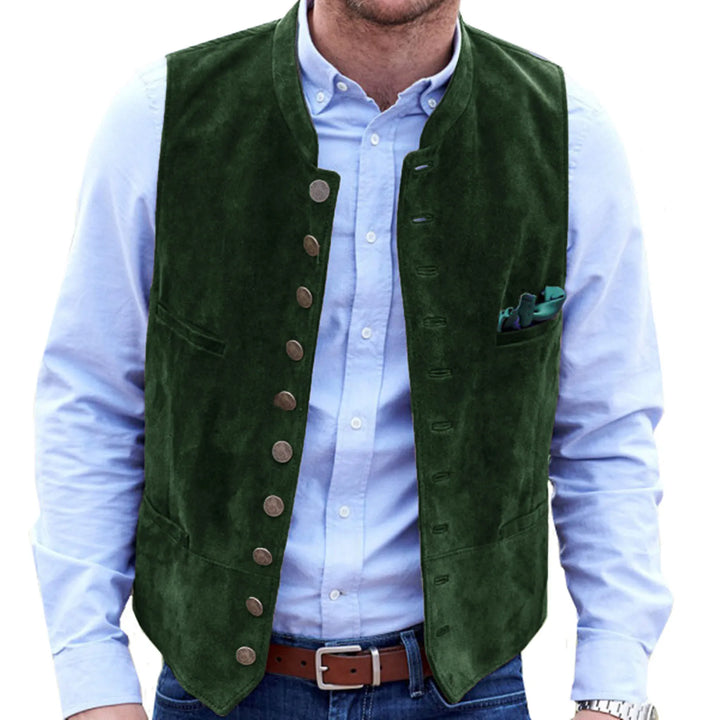 Drune Frostiger Samt Steampunk-Weste