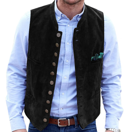 Drune Frostiger Samt Steampunk-Weste