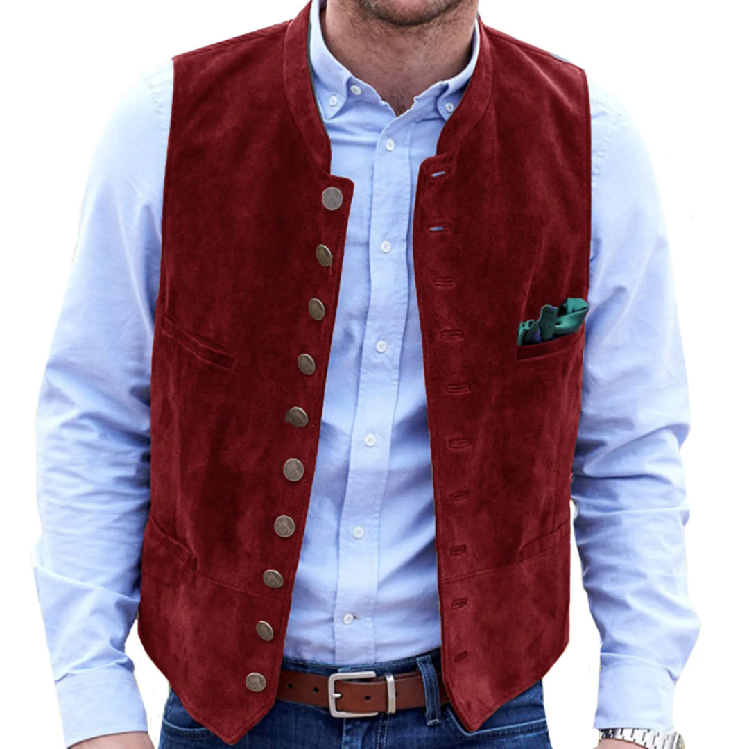 Drune Frostiger Samt Steampunk-Weste