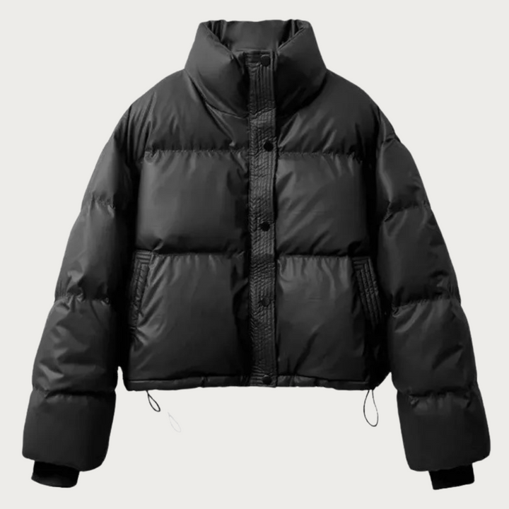 Drune | Damen Kurze Pufferjacke mit Hohem Kragen und Isolierender Füllung